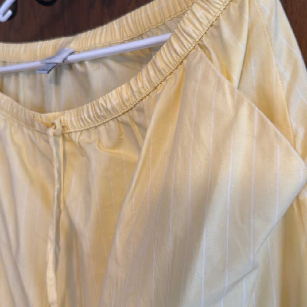 Midi Yellow A-Line Skirt